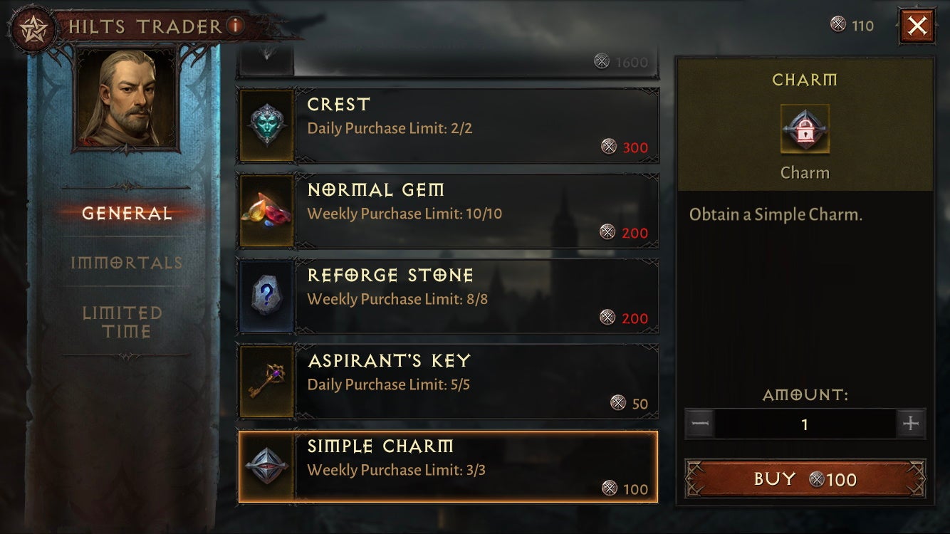 How to get Diablo Immortal Charms, how to use and upgrade Charms and